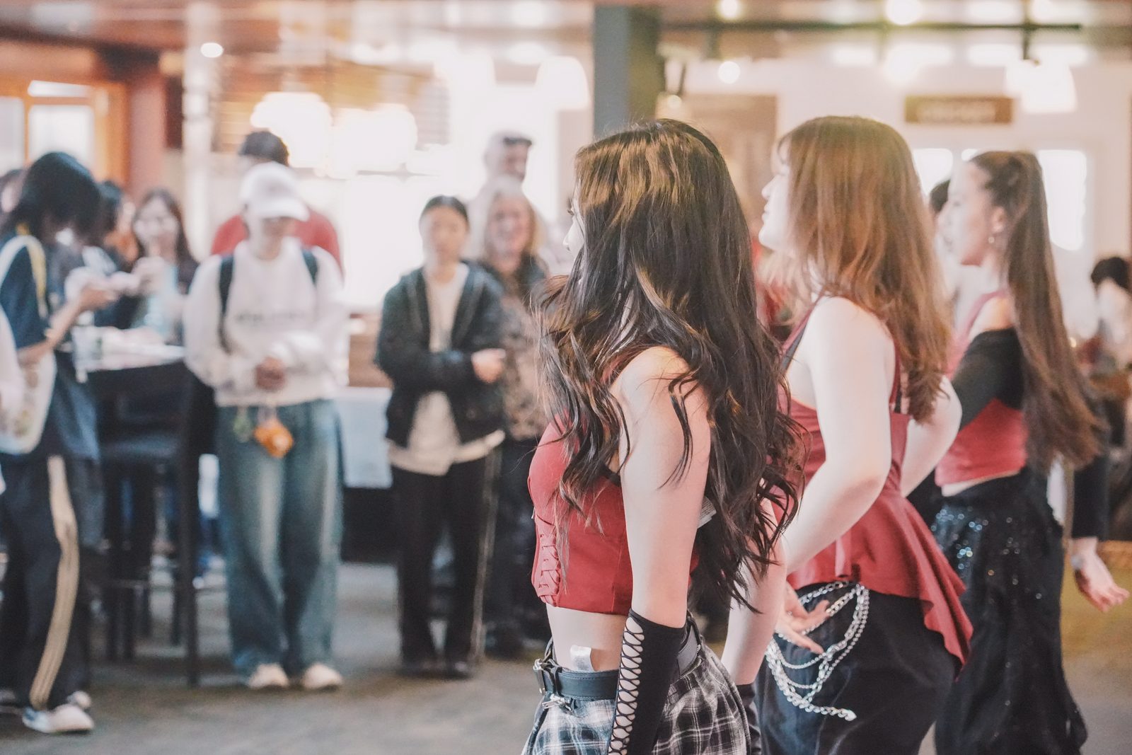 Bias Dance Crew dancing in front of the crowd in the hall